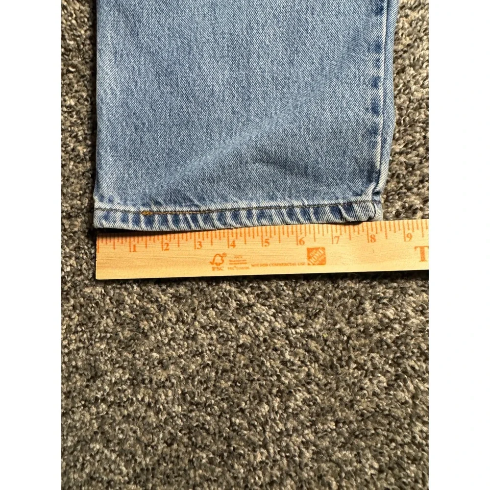 Levi's 550 Relaxed Fit Size 42x32 Light Wash Denim Blue Jeans 0301 Vintage